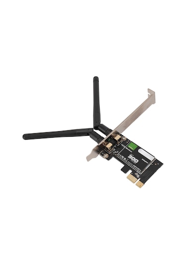 Xindoker 300mbps 802.11n Pcı-ex1 Masaüstü Kablosuz Wifi Adaptörü, 2.4ghz, Windows 7/8/10/11 Ve Linux Uyumlu, Çift Antenli