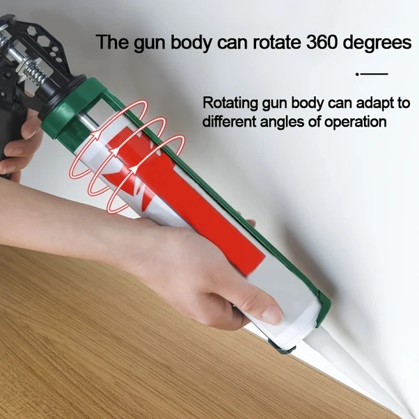 Gateesat 1 Adet Koyu Yeşil Derz Tabancası Manuel Otomatik Sızdırmazlık Aleti