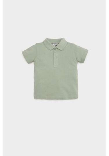 DeFacto Erkek Bebek Pike Kısa Kollu Polo Basic Düz Tişört B7007A525SMKH434 Haki DeFacto Erkek Bebek Pike Kısa Kollu Polo Basic Düz Tişört B7007A525SMKH434 Haki