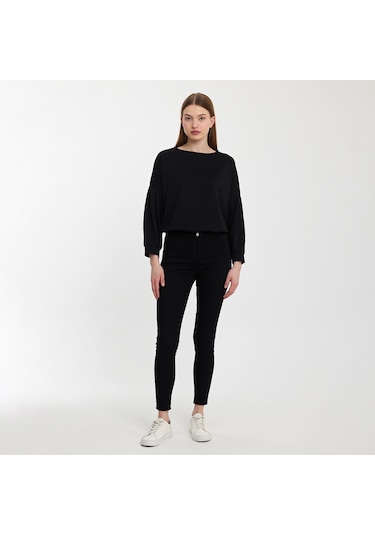 Twobull NAIROBI Kadın  Siyah Sweatshirt