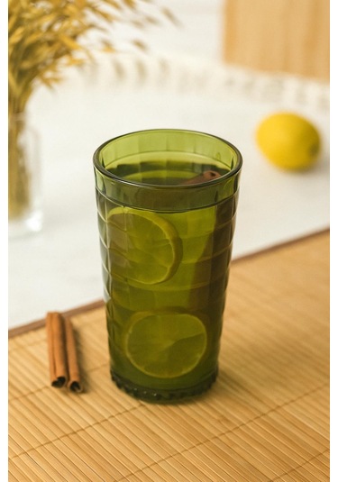 Allegra Koyu Yeşil Bardak - 750 Ml Tekli Akrilik Malzeme - Cam Değildir Kırılmaya Dayanıklı
