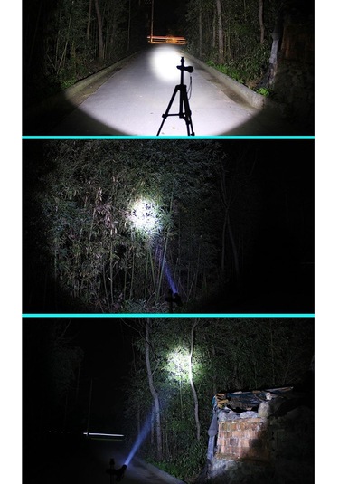 Dolıty 3 Mod Led El Feneri Sinyali Meşale Işığı Aaa 18650 Siyah