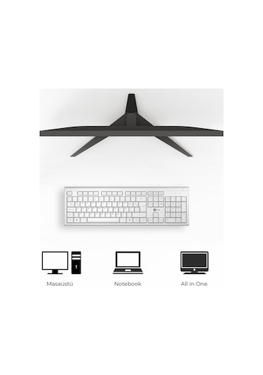 Lecoo KB101 USB Kablolu Türkçe Q Klavye