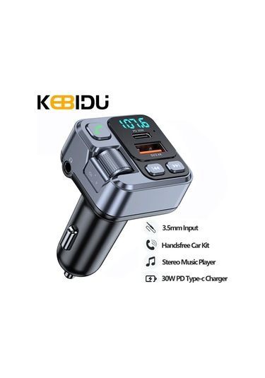 Liangmei Bluetooth 5.1 Araç Fm Verici Araba Mp3 Stereo Müzik