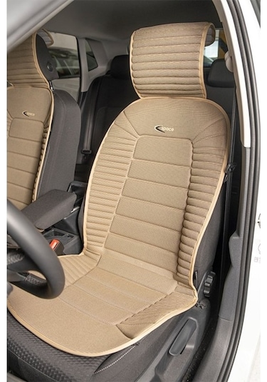 Bmw 1 Serisi 123 Uyumlu Koltuk Minderi Ön 2'li Set Bumerang Bej