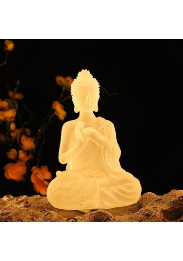 Opulentliving Reçine Buda Heykeli, Zen Feng Shui, Ev Dekorasyonu, Meditasyon, Yoga Stüdyosu, Hediye Stil B