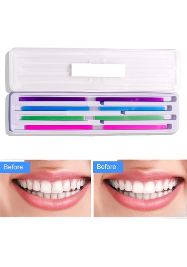 Mufunye 60 Adet Renkli Fiber Cila Şeritleri - Mor, Mavi, Yeşil, Pembe - 152x4mm Boyutunda