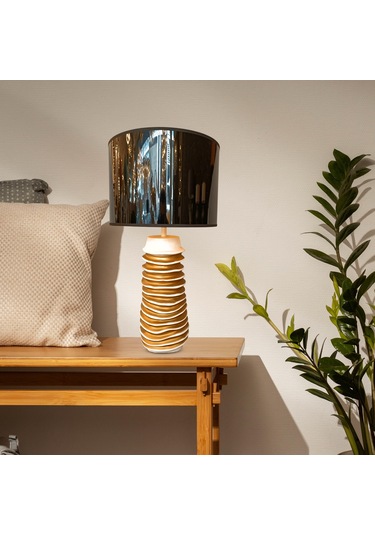 Opulence Krem Gold Abajur Çok Renkli