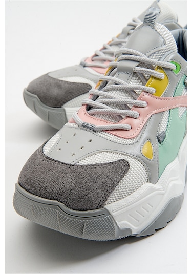 Luvishoes Lecce Beyaz Multi Kadın Spor Ayakkabı Beyaz