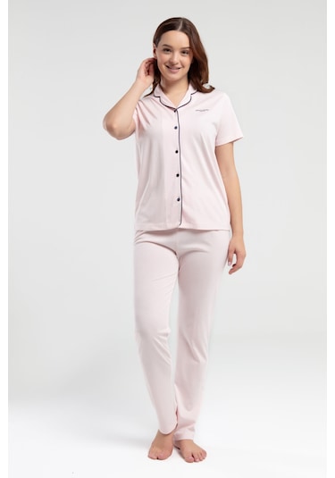 Pierre Cardin Kadın Pembe Gömlek Pijama Pc7715-s-v1 Pembe