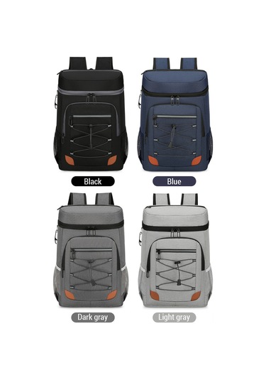 Youtek Sıcak-sojuk Saklama Özelliği, Su Geçirmez Kumaş, Çift Katlı Alüminyum Folyo İç Çekmeceli, Outdoor Piknik Ve Kamp Çantası Siyah Çok Renkli