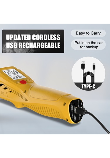Yaozixa Kablosuz Plastik Kaynak Makinesi - Lcd Ekranlı, Pil Li-poly İle, Hızlı Isıtma, Çeşitli Tamir İşlemleri İçin Sarı