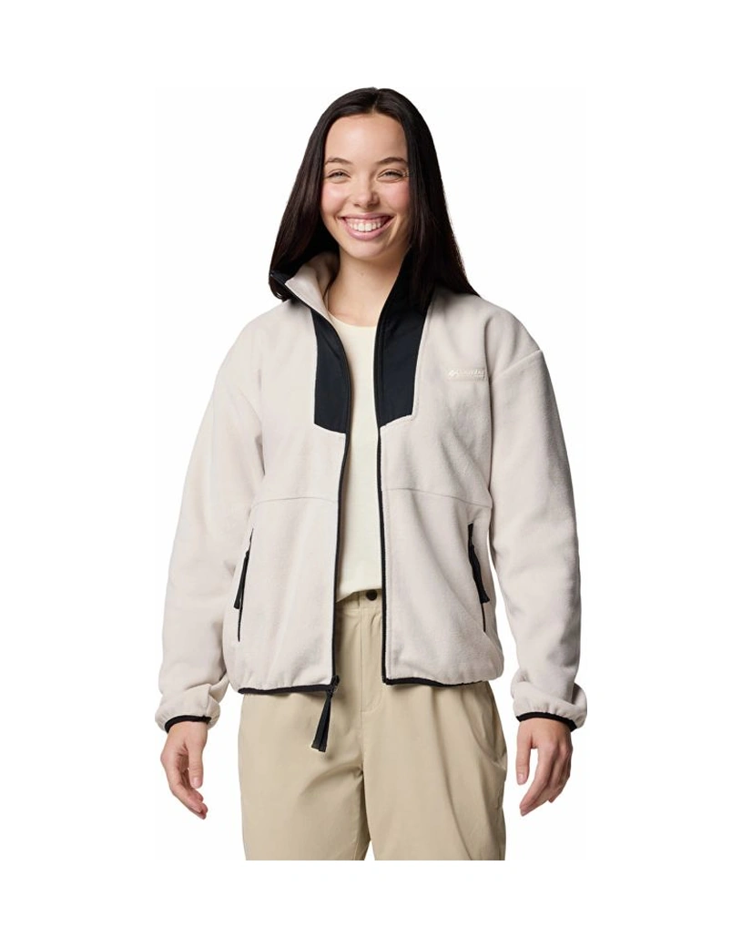 Columbia Sequoia Grove Full Zip Fleece Krem Kadın Outdoor Polar Al0684 Bej