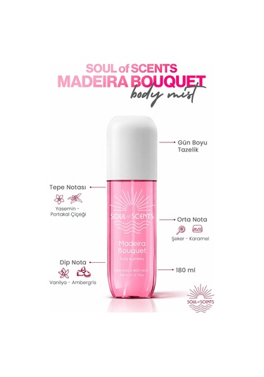 Madeira Bouquet Fruity & Ambery Body Mist 180 Ml