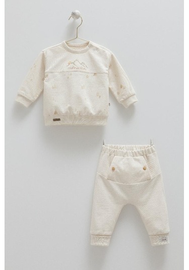 Caramell %100 Pamuk Cool Mountai 2'li Takım Crml.tke2024 Bej