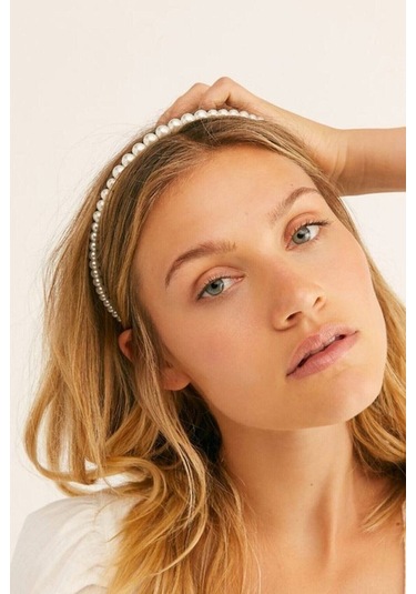 FdayAksesuar Incili Sıralı Kadın Taç FRDY31692