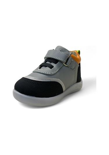 Tuğba Ortopedi 710 Bebek Deri İlk Adım Bot Gri