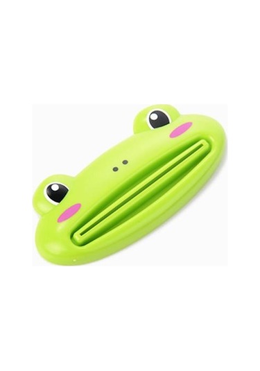 Yeşil Banyo Ev Tüp Sıkacağı Kolay Karikatür Diş Macunu Dispenseri Haddeleme Tutucu 1 Adet