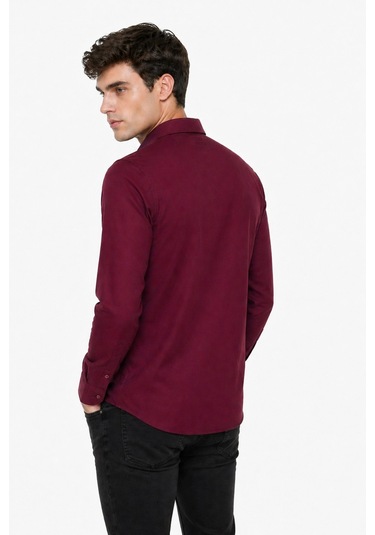 Rota Erkek Spor Silim Likralı Gömlek Bgl-st05413 Bordo