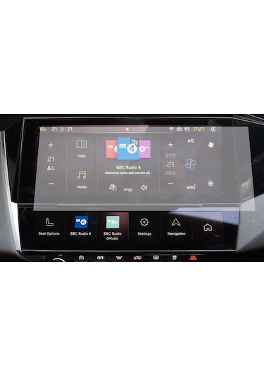 Peugeot 408 10 İnç Mat Ekran Koruyucu Multimedya Şeffaf