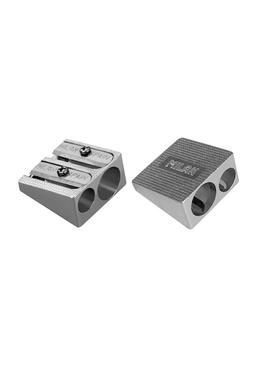 Mılan 80035 Çift Delikli Metal Kalemtraş - 20adet