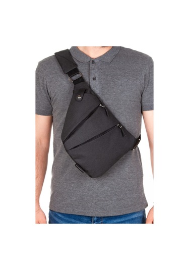 NEWİSH POLO HEYBE POSTACI ÇANTASI-BODY BAG Siyah