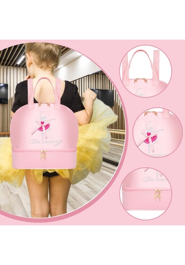 Suntek Bale Dans Sırt Çantası Sporları Seyahatleri İçin Pembe