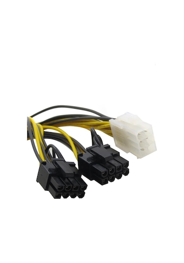 6 Pin To 2 X 8 Pin Pci-E Ekran Kartı Power Çevirici Bakır  Kablo