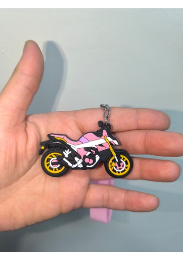 Silikon Kaliteli Motosiklet Anahtarlığı Esnek, Dayanıklı Ve Şık Tasarım