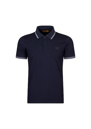 Thewıldwalkıng Erkek Polo Yaka T-Shirt-Lacivert