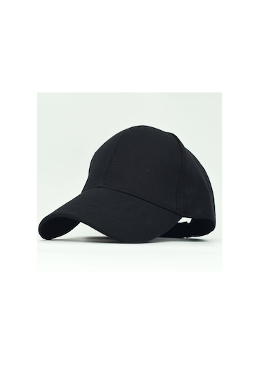 Unisex Ayarlanabilir Siyah Spor Basic Şapka Siyah