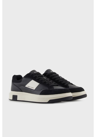Armani Exchange Erkek Ayakkabı Xm001720 Af17529 Mc024 Siyah-beyaz Siyah-beyaz