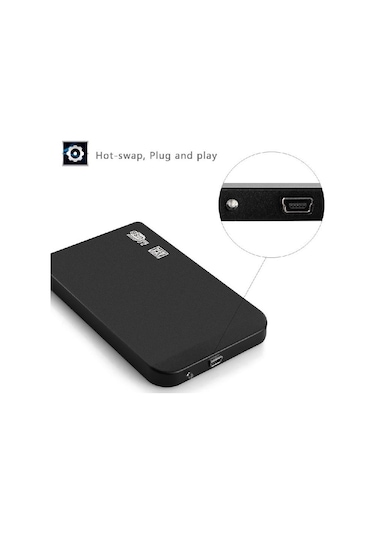 5129 2.5 Usb Sata Slim Laptop Hdd Harddisk Kutusu Vidasız Tırnakl