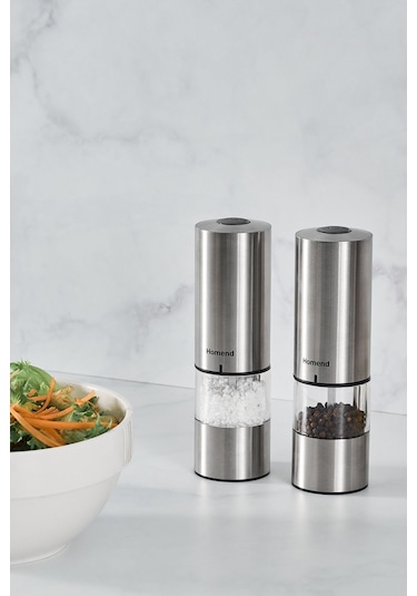 Homend Grindgo 6003h Şarjlı Baharat Değirmen Seti