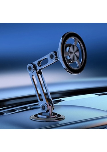 Fortunelane 360 Derece Dönenebilen Magsafe Araç Telefon Tutucu - Güçlü Mıknatıslı, Çekilebilir, Uzayabilir