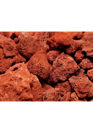 Pomza 4 KG 2-4 cm Kırmızı Pomza Tarım Pomzası Pomza Taşı Lav Taşı Cüruf Madeni Pomza Ponza