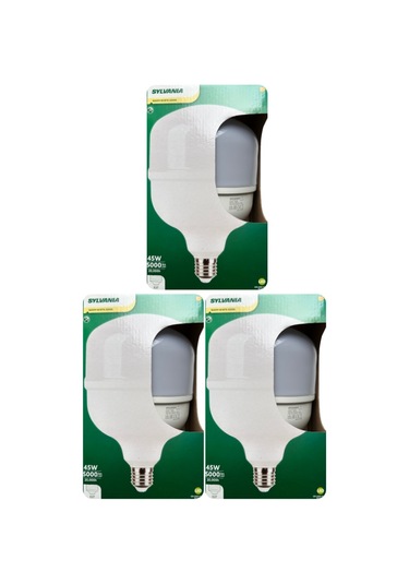 3 Adet Sylvania 45w 3000k Sarı Işık E27 Duylu Kalın Duy Torch Led Ampul