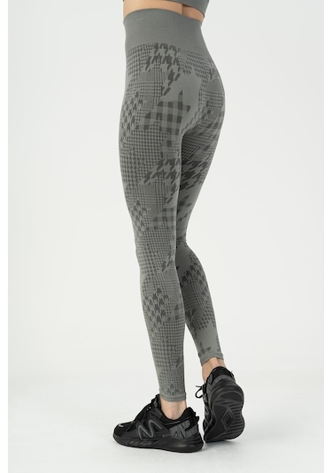 Maraton Active Slimfit Kadın Tayt Fitness Siyah Tayt 812101 SiYAH