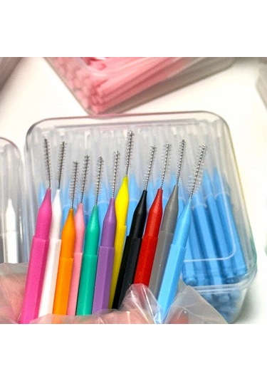 Willowhaven 80 Adet 1.2mm Yumuşak Nylon Diş Arası Fırçası Yetişkinler İçin Plak Temizleme Ve Günlük Ağız Bakımı