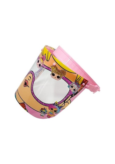 Lol Bebek Kız Çocuk Oynar Başlıklı Yüz Koruyucu Siperlik Koruma Çok Renkli