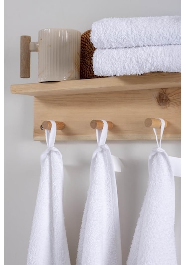 30x30 Cm 5 Ad. Mutfak Havlu Seti Düz Peçete Havlusu Kurulama Bezi Beyaz