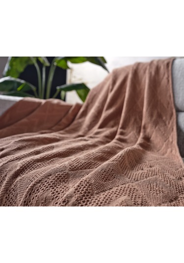 Adora Koltuk Şalı Somon - 130x170 Cm