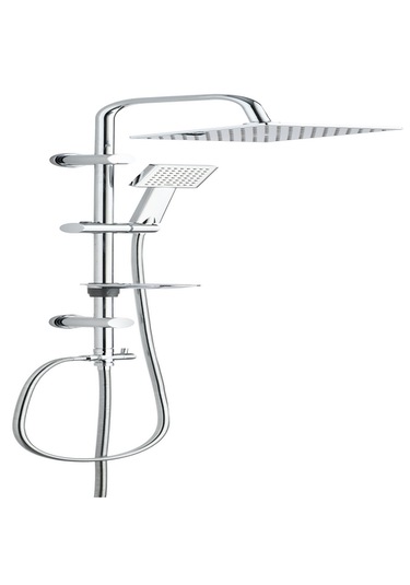 Krom Robot Duş Set Gümüş