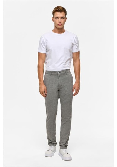 Siyah Slim Armürlü Pantolon Siyah