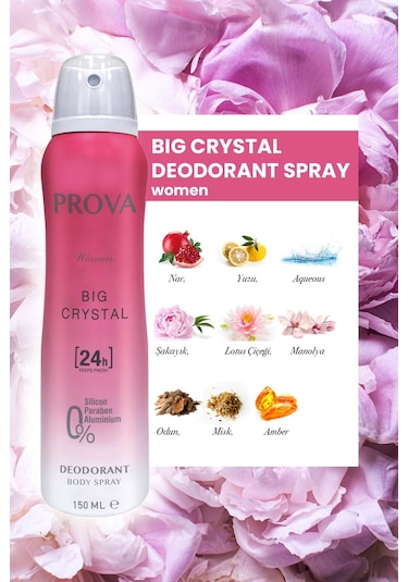 Prova Big Crystal Kadın Deodorant 3 x 150 ML