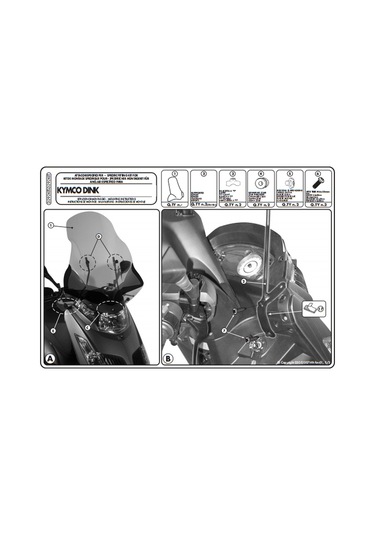 Kappa D292Kıtk Kymco Dınk 50-125-200 06-16 Rüzgar Siperlik  Bağl