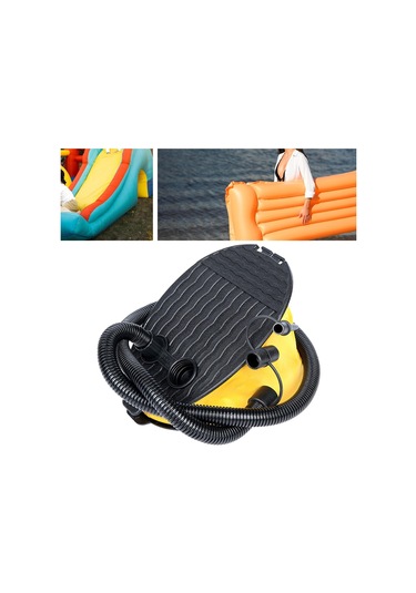 Suntek Kamp Için Hafif Ve Pratik Ayak Pompası Şişme Yatak Su Sarı Siyah