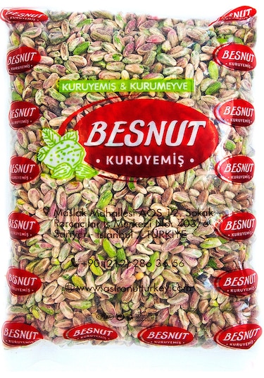 Besnut Çiğ Antep Fıstık Boz İçi Tane 1 KG