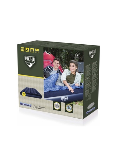 Bestway Çift Kişilik Şişme Kamp Yatağı 191x137x22 CM Lacivert