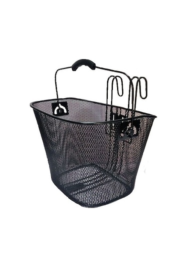 Bisiklet Ön Sepet Askı Kancalı Siyah